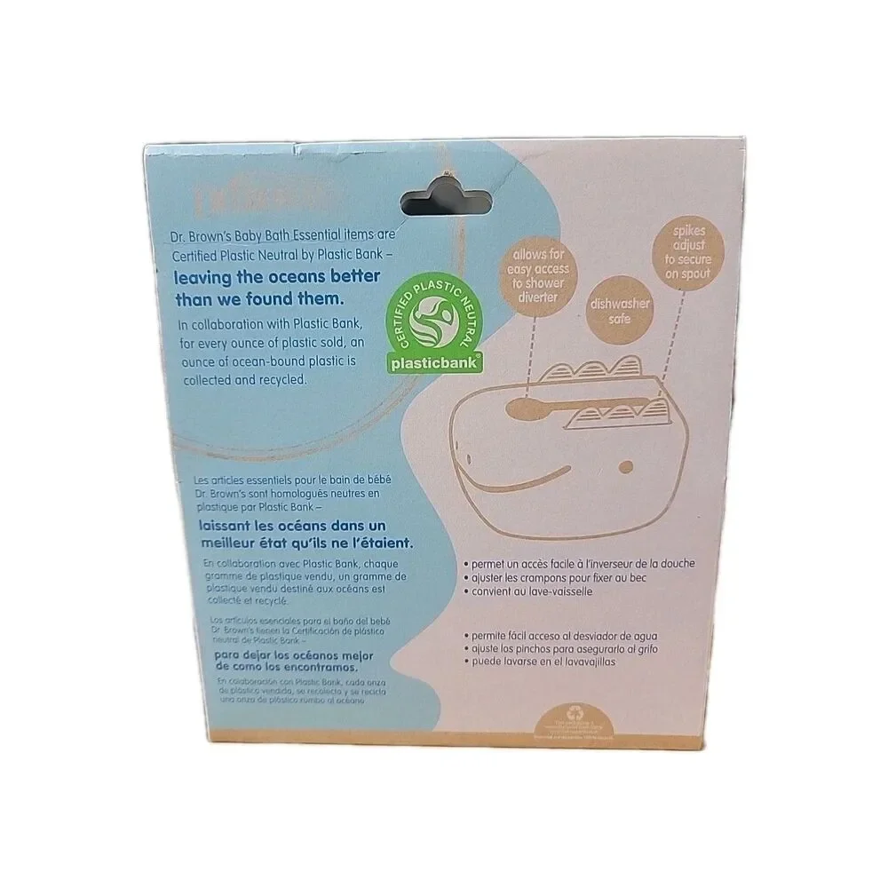 Dr. Brown's Dino-Soft Baby Bath Spout Cover, Soft/Safe Tub Faucet Cover